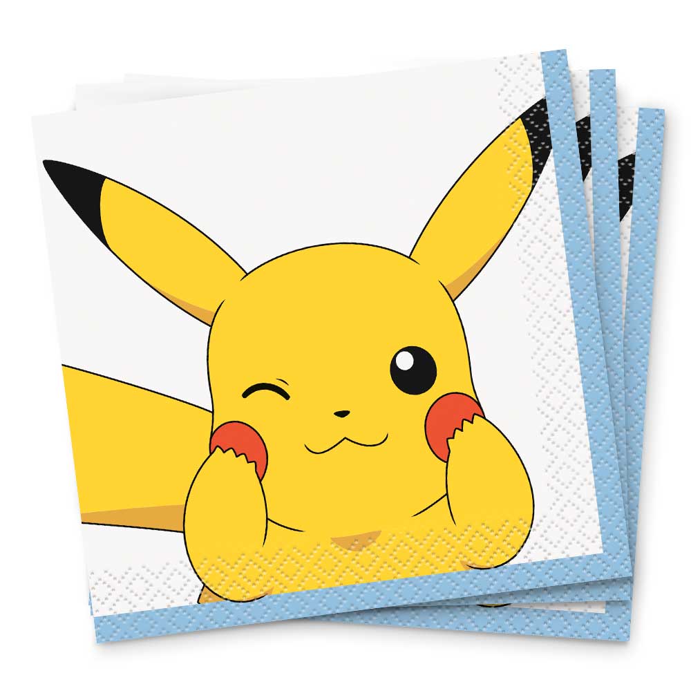 Pokemon Beverage Napkins 16 Pack