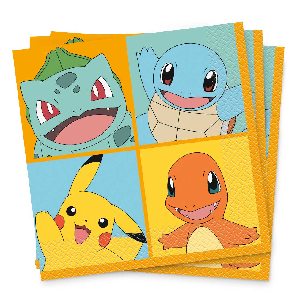 Pokemon Luncheon Napkins 16 Pack