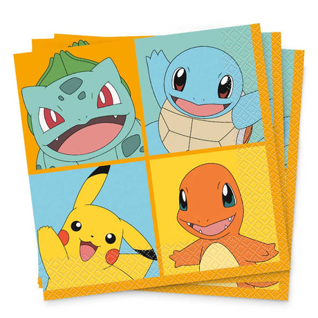 Pokemon Luncheon Napkins 16 Pack