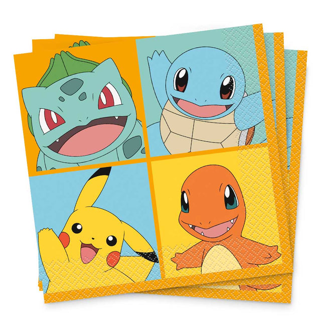 Pokemon Luncheon Napkins 16 Pack