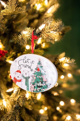 4.7” Dolomite Holiday Truck & Polar Bear Ornament