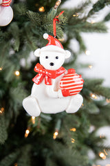 4” Christmas Polar Bear Ornament