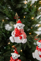 4” Christmas Polar Bear Ornament