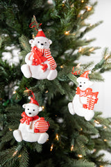 4” Christmas Polar Bear Ornament