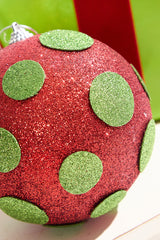 5" Polka Dot Ball Ornament