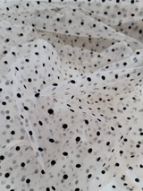 Stretch Tulle Polka Dot Mesh Fabric
