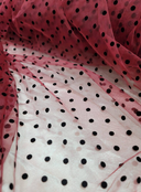 Stretch Tulle Polka Dot Mesh Fabric