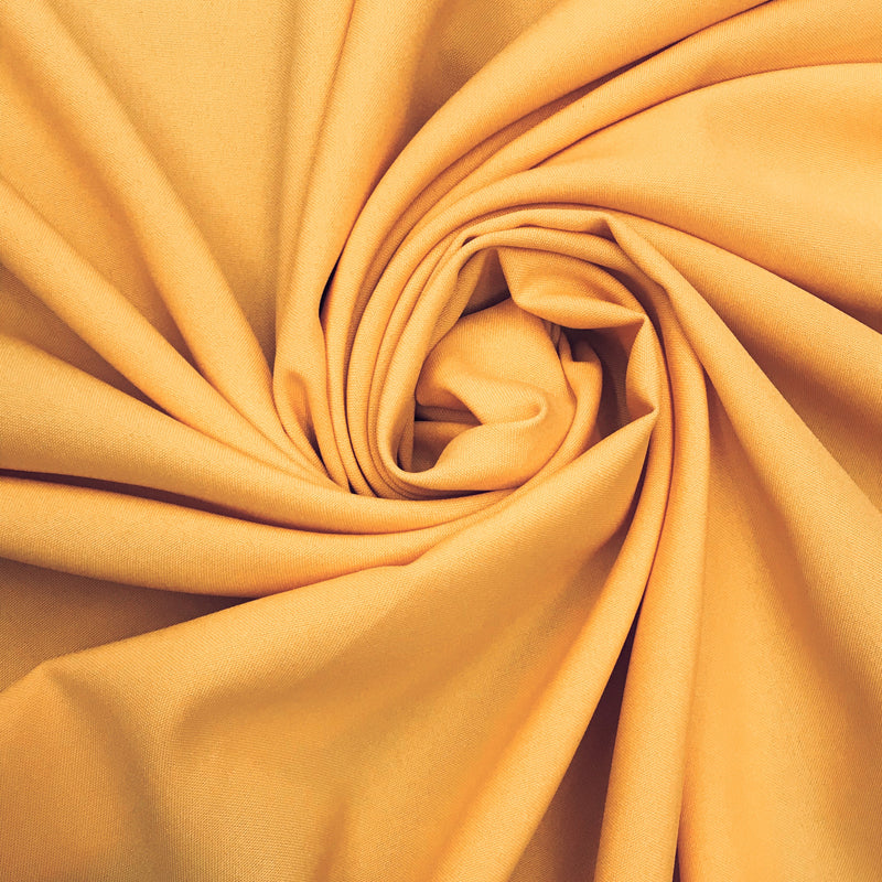 Poly Poplin Polyester Fabric - Gold, 59/60" Width (1 Yard)