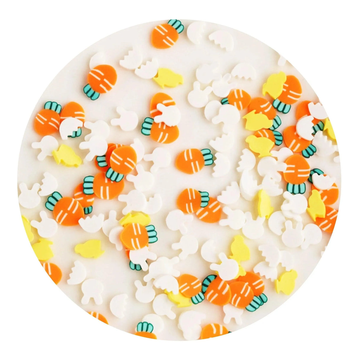 Poly Clay Slices - Carrots, Chicks & Bunnies (2 oz Bag)