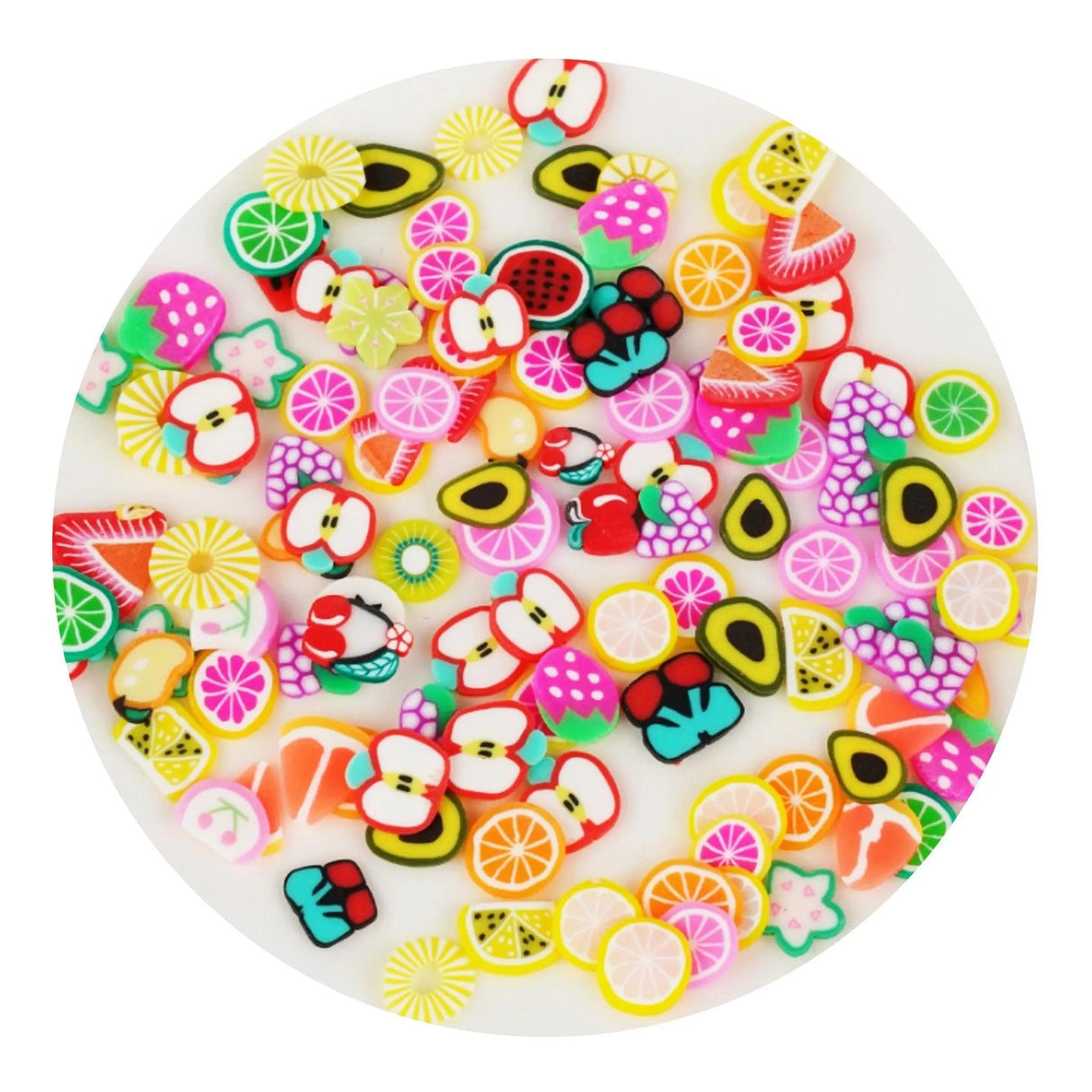 Poly Clay Slices - Fruit Salad (2 oz Bag)