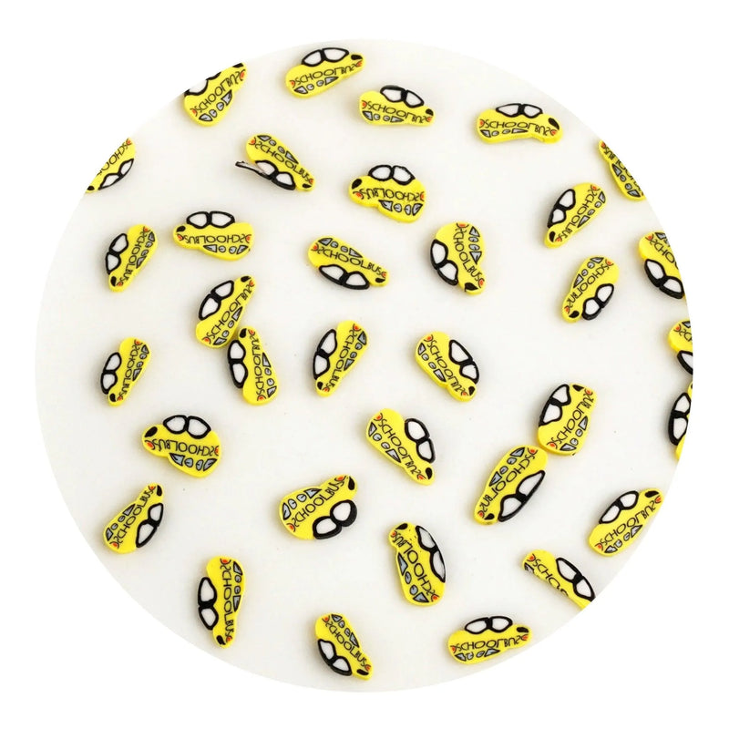 Poly Clay Slices - School Bus (2 oz Bag)