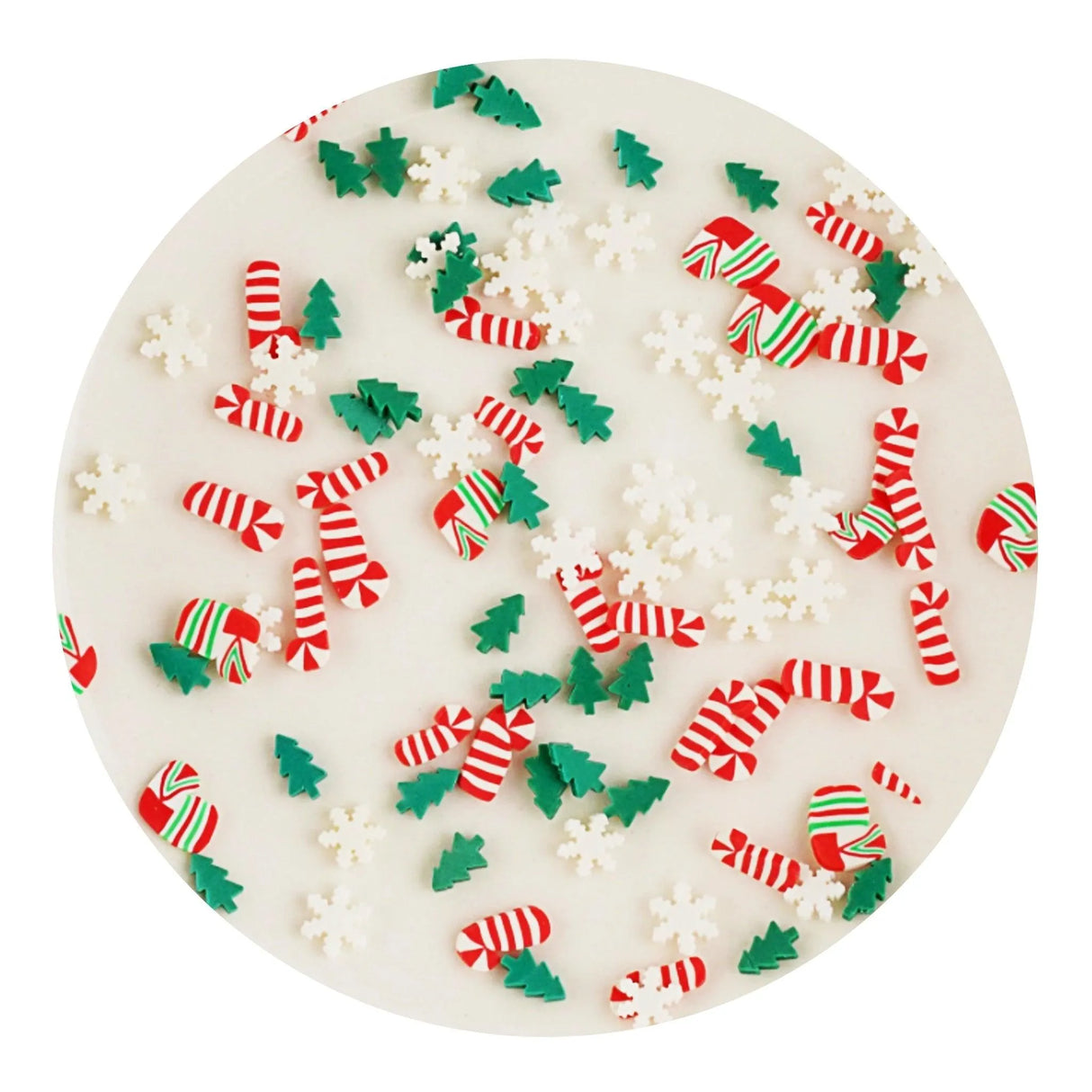 Poly Clay Slices - Stockings, Trees & Snowflakes (2 oz Bag)