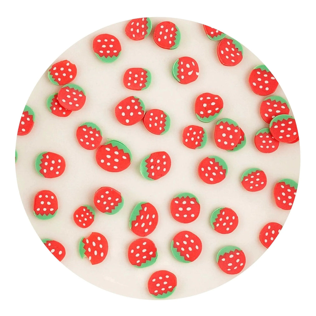 Poly Clay Slices - Strawberry (2 oz Bag)
