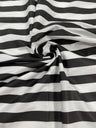 Poly Cotton 1" Stripe Print Poly Cotton Fabric - Black/White, Navy Blue/White, Pink/White, Red/White, Red/Black, Silver/White, Turquoise/White, Yellow/White, Yellow/Black, Yellow/Lilac, 58" Width (1 Yard)