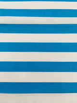 Poly Cotton 1" Stripe Print Poly Cotton Fabric - Black/White, Navy Blue/White, Pink/White, Red/White, Red/Black, Silver/White, Turquoise/White, Yellow/White, Yellow/Black, Yellow/Lilac, 58" Width (1 Yard)