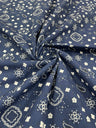 Poly Cotton Bandanna Print Fabric - Bandanna Print, 58/59" Width (1 Yard)