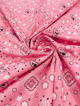 Poly Cotton Bandanna Print Fabric - Bandanna Print, 58/59" Width (1 Yard)