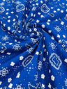 Poly Cotton Bandanna Print Fabric - Bandanna Print, 58/59" Width (1 Yard)