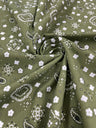 Poly Cotton Bandanna Print Fabric - Bandanna Print, 58/59" Width (1 Yard)