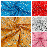 Poly Cotton Bandanna Print Fabric - Bandanna Print, 58/59" Width (1 Yard)