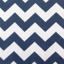 Poly Cotton Chevron Print Fabric - Black On White Chevron Zig Zag, 58-60" Width, 1" Repeat (1 Yard)