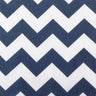 Poly Cotton Chevron Print Fabric - Black On White Chevron Zig Zag, 58-60" Width, 1" Repeat (1 Yard)