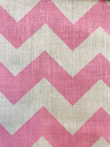 Poly Cotton Chevron Print Fabric - Black On White Chevron Zig Zag, 58-60" Width, 1" Repeat (1 Yard)