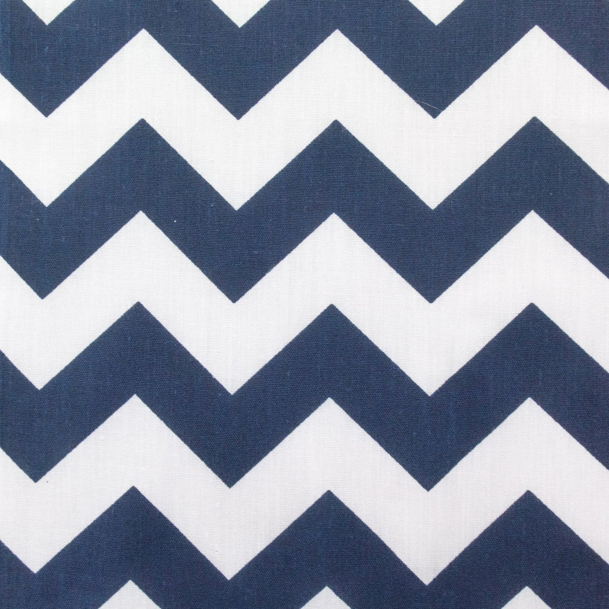 Poly Cotton Chevron Print Fabric - Black On White Chevron Zig Zag, 58-60" Width, 1" Repeat (1 Yard)
