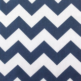 Poly Cotton Chevron Print Fabric - Black On White Chevron Zig Zag, 58-60" Width, 1" Repeat (1 Yard)