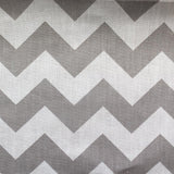 Poly Cotton Chevron Print Fabric - Black On White Chevron Zig Zag, 58-60" Width, 1" Repeat (1 Yard)