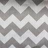 Poly Cotton Chevron Print Fabric - Black On White Chevron Zig Zag, 58-60" Width, 1" Repeat (1 Yard)