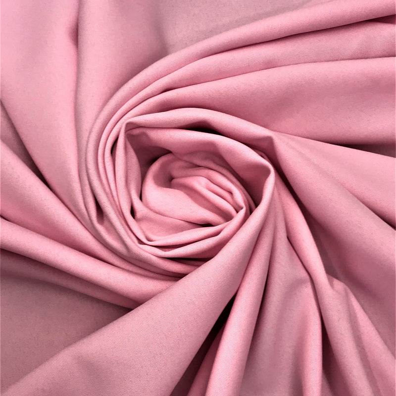 Poly Poplin Polyester Fabric - Dusty Rose, 59/60" Width (1 Yard)