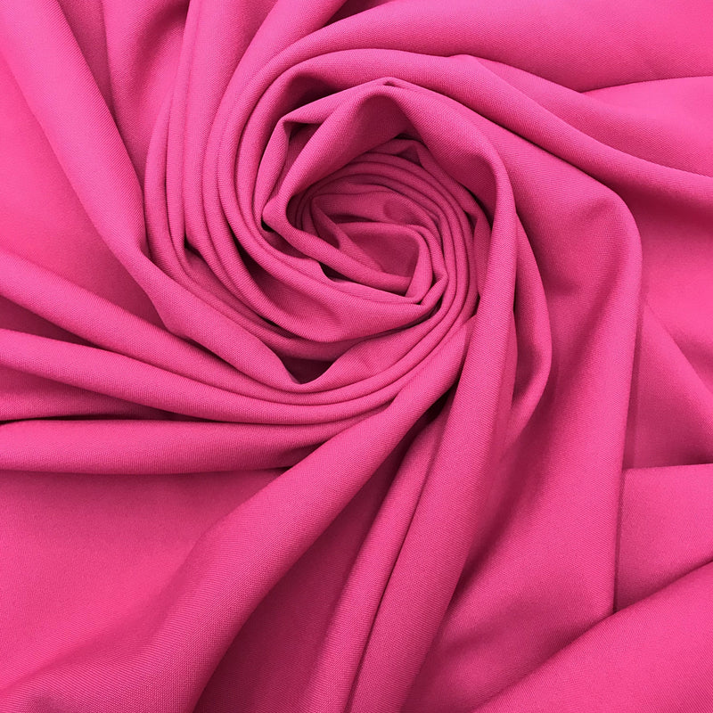 Poly Poplin Polyester Fabric - Fuchsia, 59/60" Width (1 Yard)