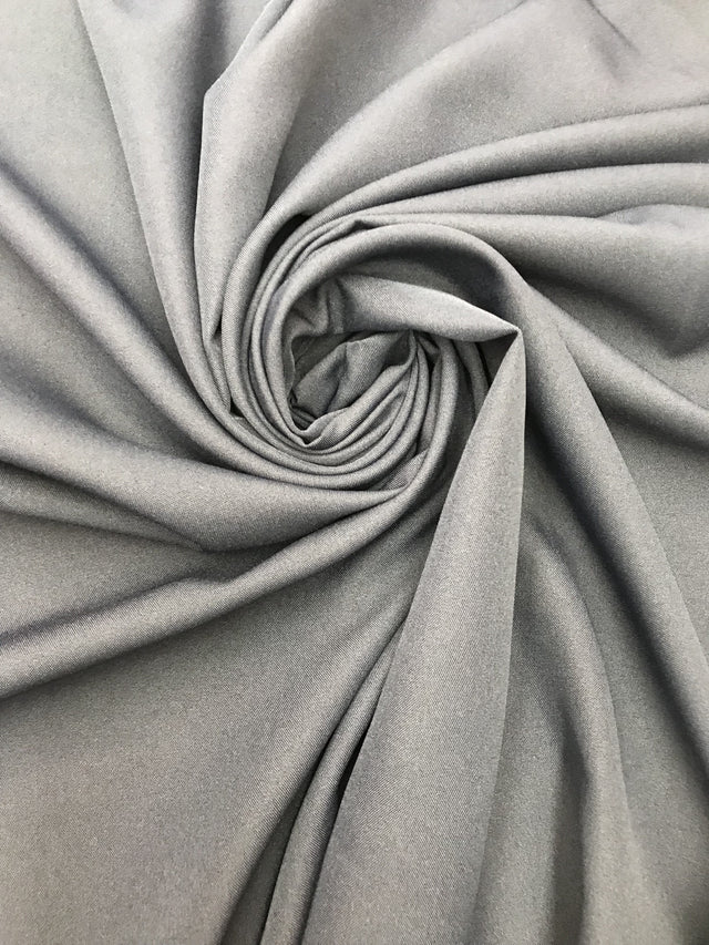 Poly Poplin Polyester Fabric - Gray, 59/60" Width (1 Yard)