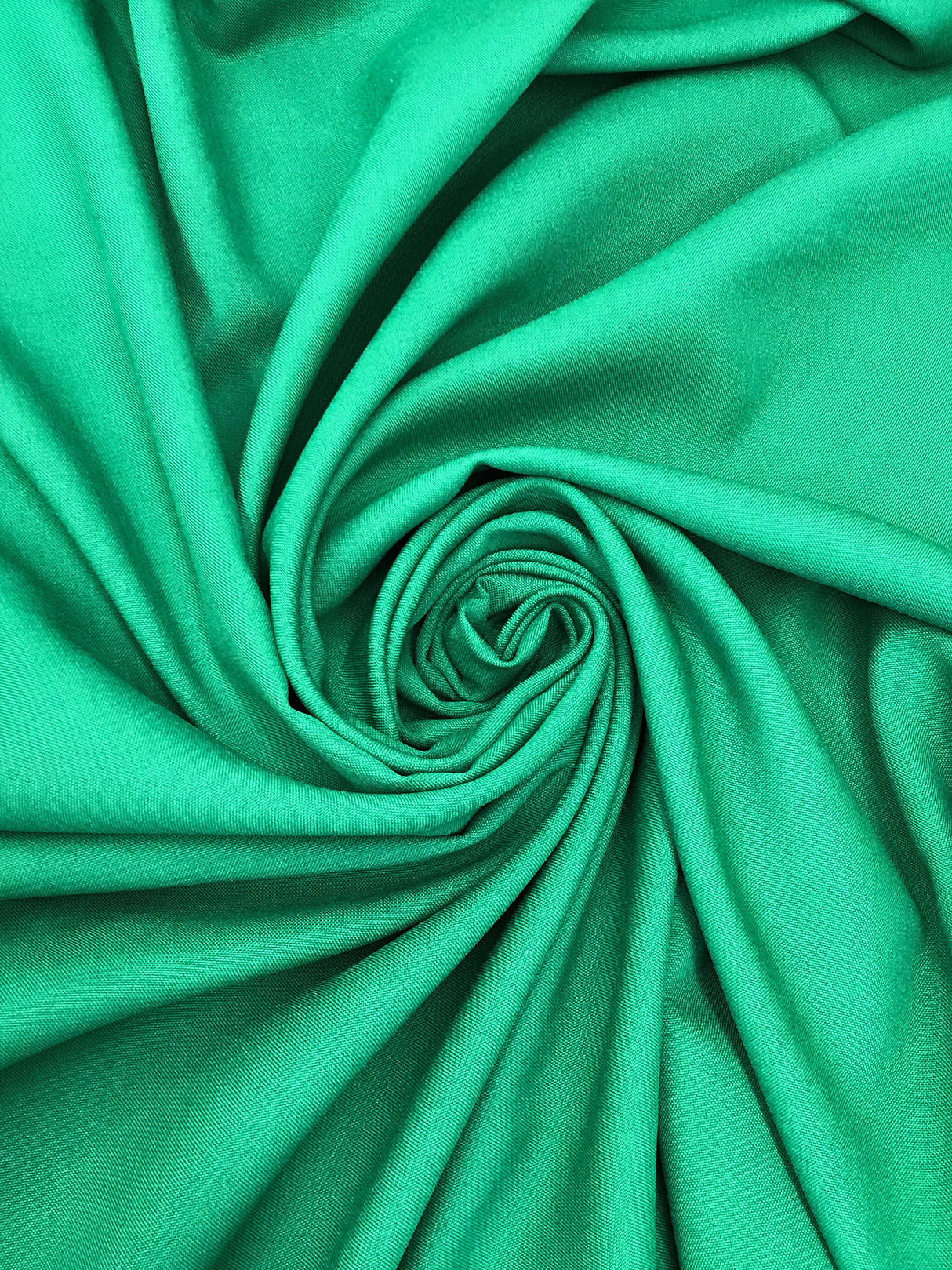Poly Poplin Polyester Fabric - Kelly Green, Solid, 59/60" Width (1 Yard)