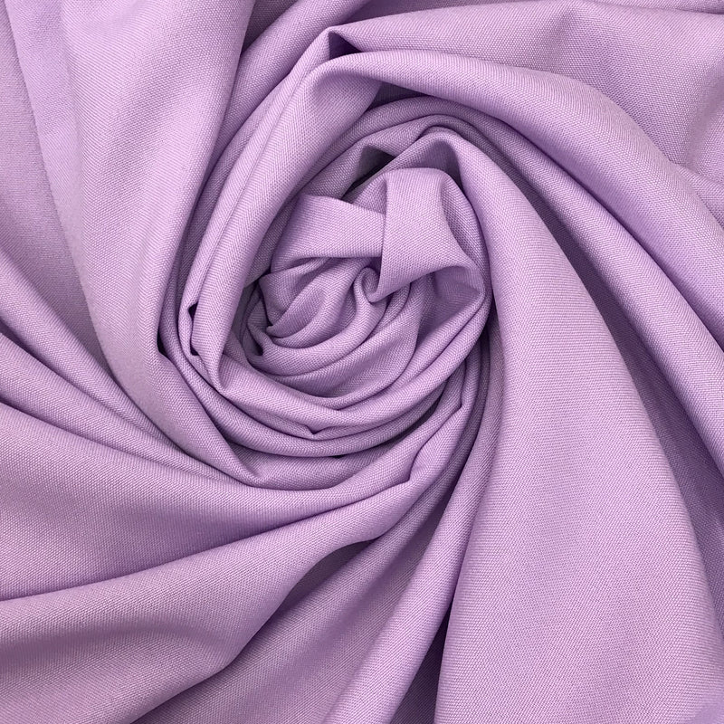 Poly Poplin Polyester Fabric - Lilac, 59/60" Width (1 Yard)