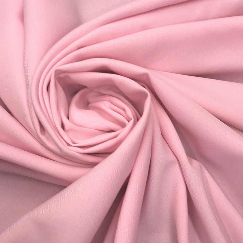 Poly Poplin Polyester Fabric - Baby Pink, 59/60" Width (1 Yard)