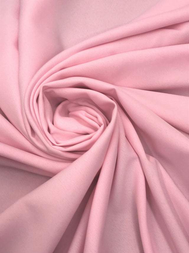 Poly Poplin Polyester Fabric - Baby Pink, 59/60" Width (1 Yard)