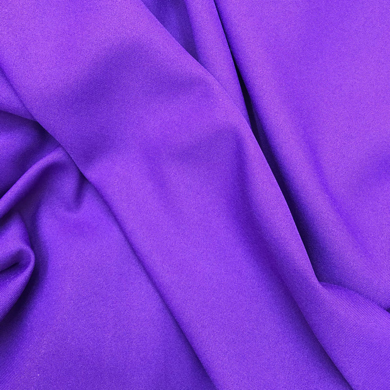 Poly Poplin Polyester Fabric - Purple, 59/60" Width (1 Yard)