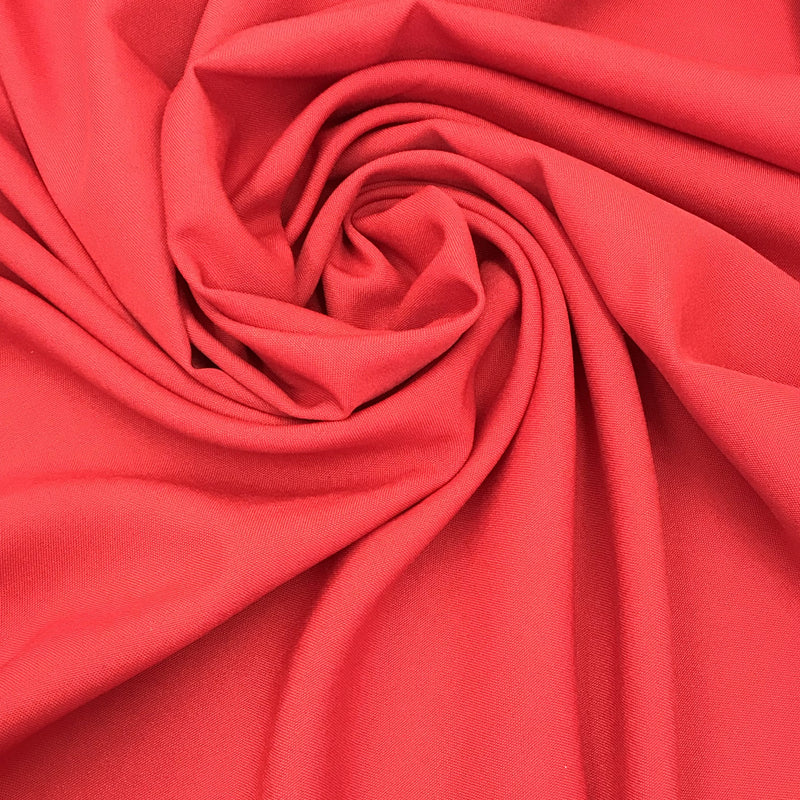 Poly Poplin Polyester Fabric - Red, 59/60" Width (1 Yard)