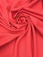 Poly Poplin Polyester Fabric - Red, 59/60" Width (1 Yard)