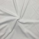 2x2 Rib Poly-Spandex Fabric PFP White Activewear