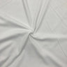2x2 Rib Poly-Spandex Fabric PFP White Activewear