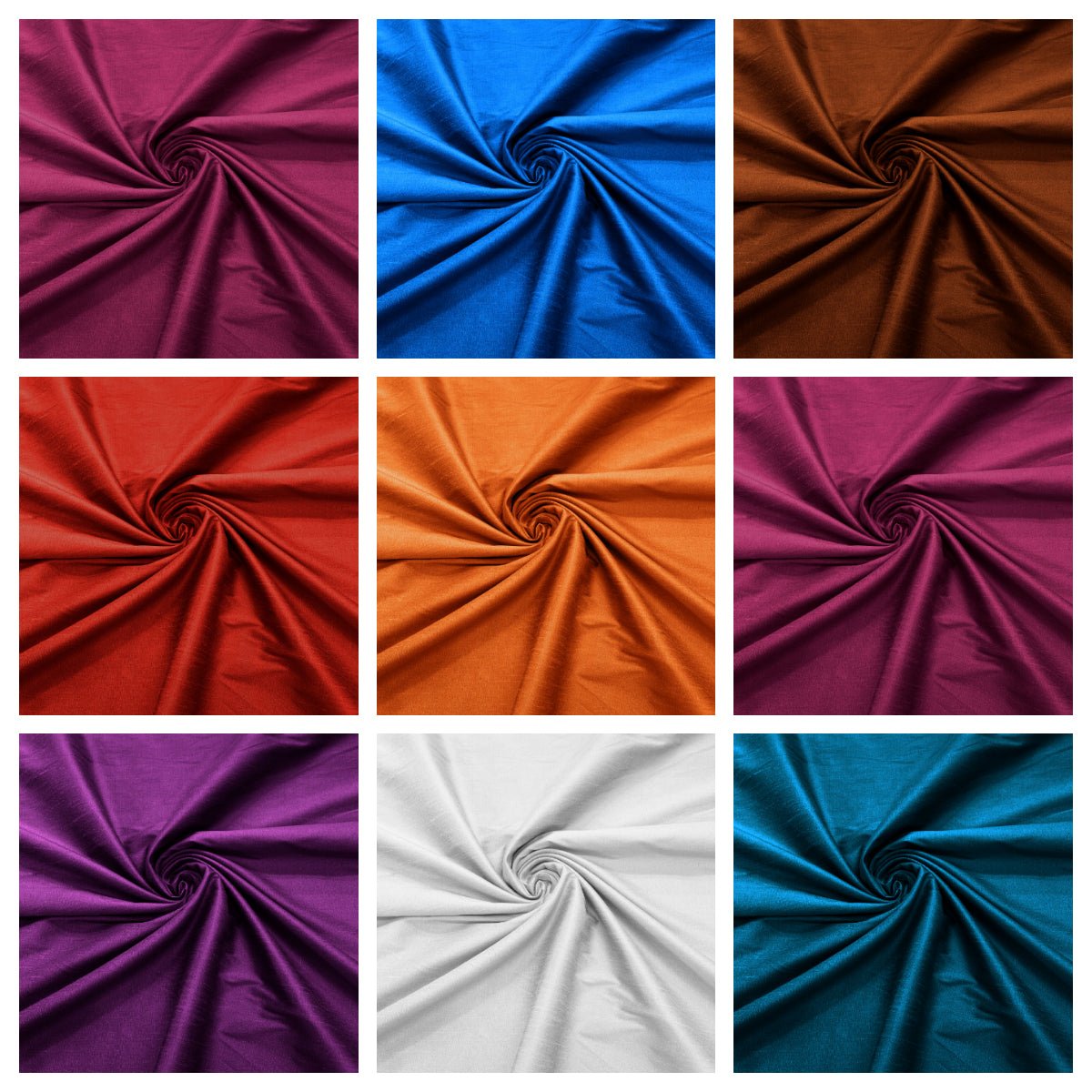 Polyester Dupioni Faux Polyester Fabric - Solid, 55" Width (1 Yard)