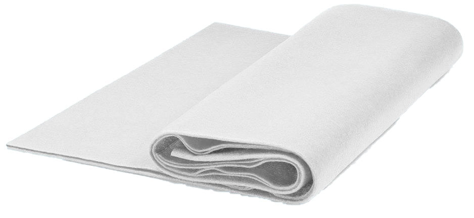 Polyester Felt Fabric - 72" Width, 300 GSM, 2.10 Mm, Insulating, Multiple Colors (1 Yard)