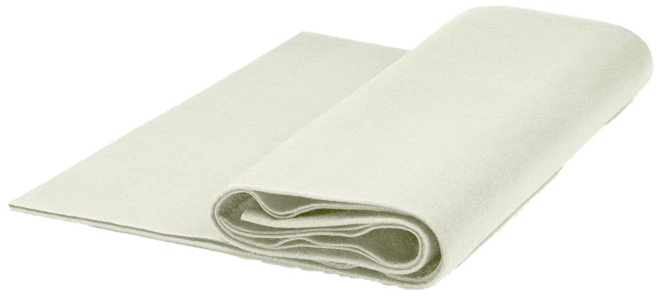 Polyester Felt Fabric - 72" Width, 300 GSM, 2.10 Mm, Insulating, Multiple Colors (1 Yard)
