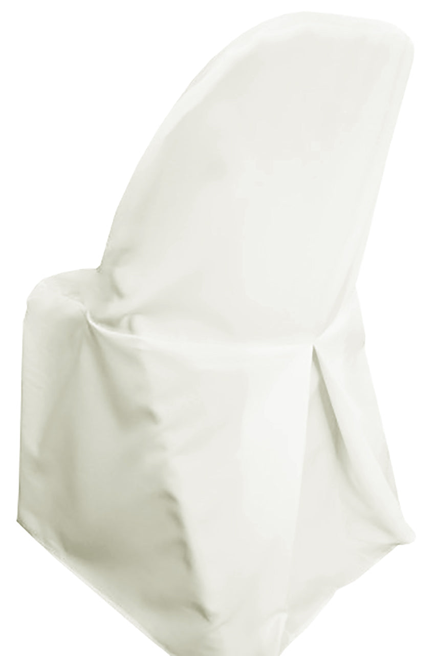 Premium Polyester Folding Chair Cover Ivory
