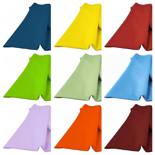 Polyester Poplin Fabric - Solid Color, 60" Width (1 Yard)