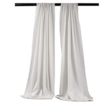 Polyester Poplin Fabric - Backdrop Drape Curtain Panel, Curtain Room Divider, 5 Feet Wide X 9 Feet High, 2 Panels (1 Set)