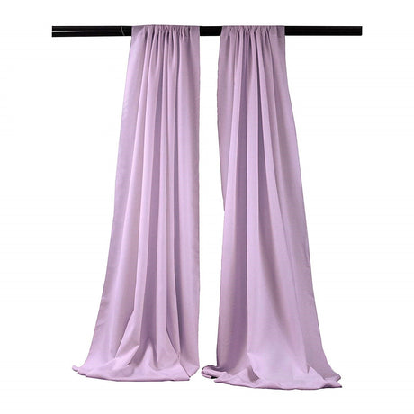 Polyester Poplin Fabric - Backdrop Drape Curtain Panel, Curtain Room Divider, 5 Feet Wide X 9 Feet High, 2 Panels (1 Set)